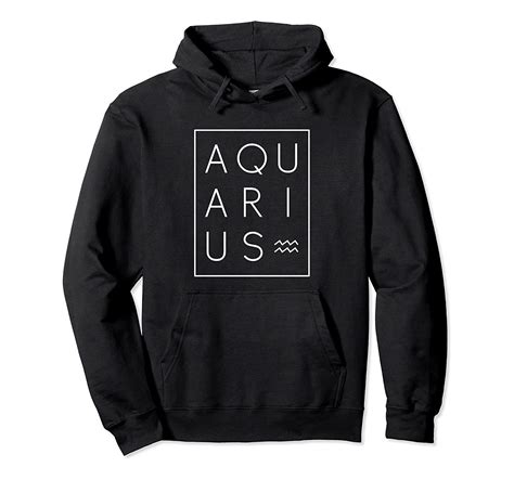 Aquarius Hoodie Sweatshirt Zodiac Sign Astrology Birthday。